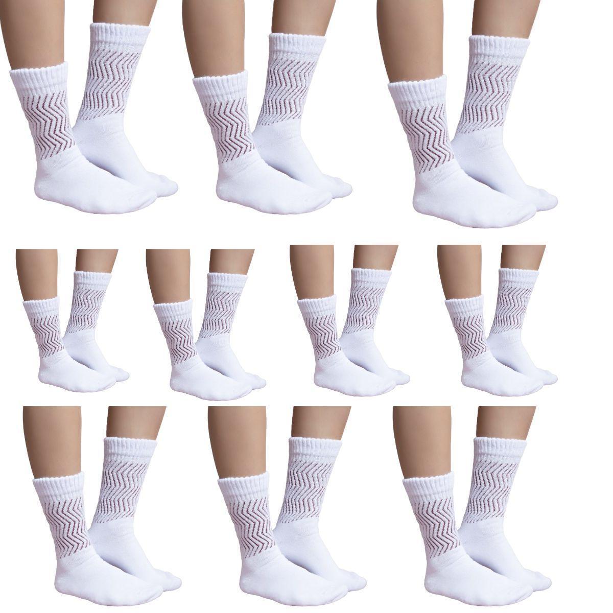 KIT 10 Pares Meião Cano Alto Academia Serra e Mar M