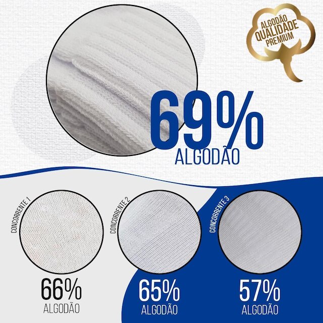 Kit 10 Pares Meias Mash Cano Curto Baixo Meia Soquete Sport Algodão Masculina Feminina Academia