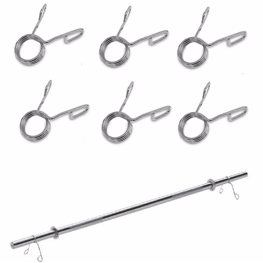 Kit 10 Presilhas Barra Grampo 3 Voltas 25.40 mm
