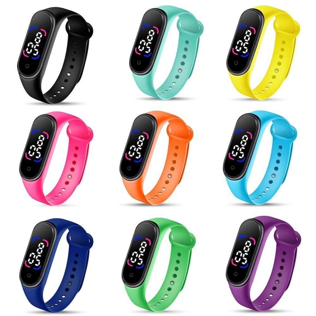 Kit 10 Relogio Pulseira Digital Led Sport