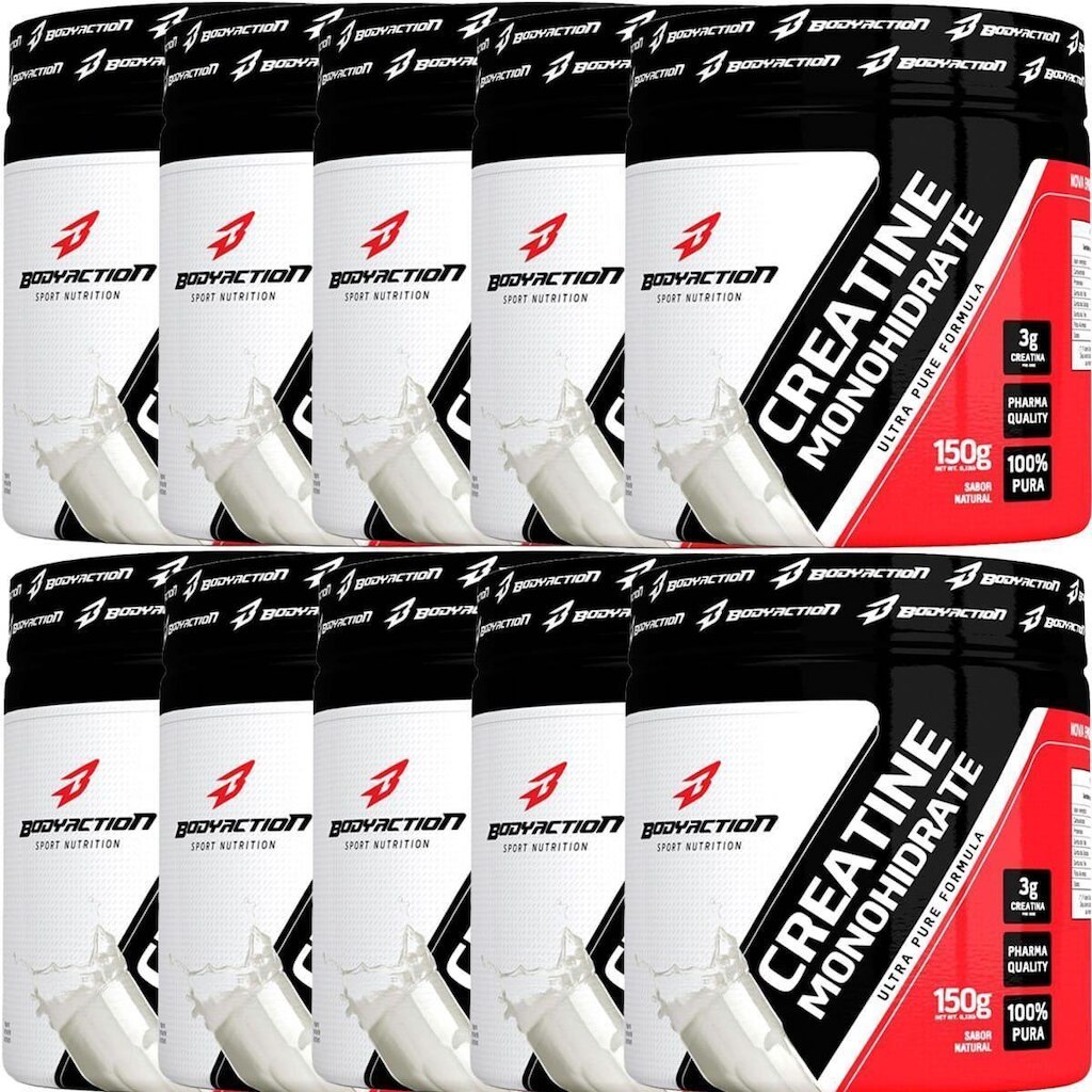 Kit 10X Creatine Monohydrate - 150g - BodyAction