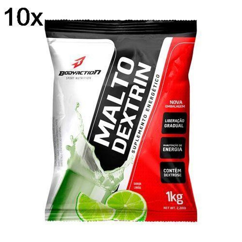 Kit 10X Malto Dextrin BodyAction - 1000g