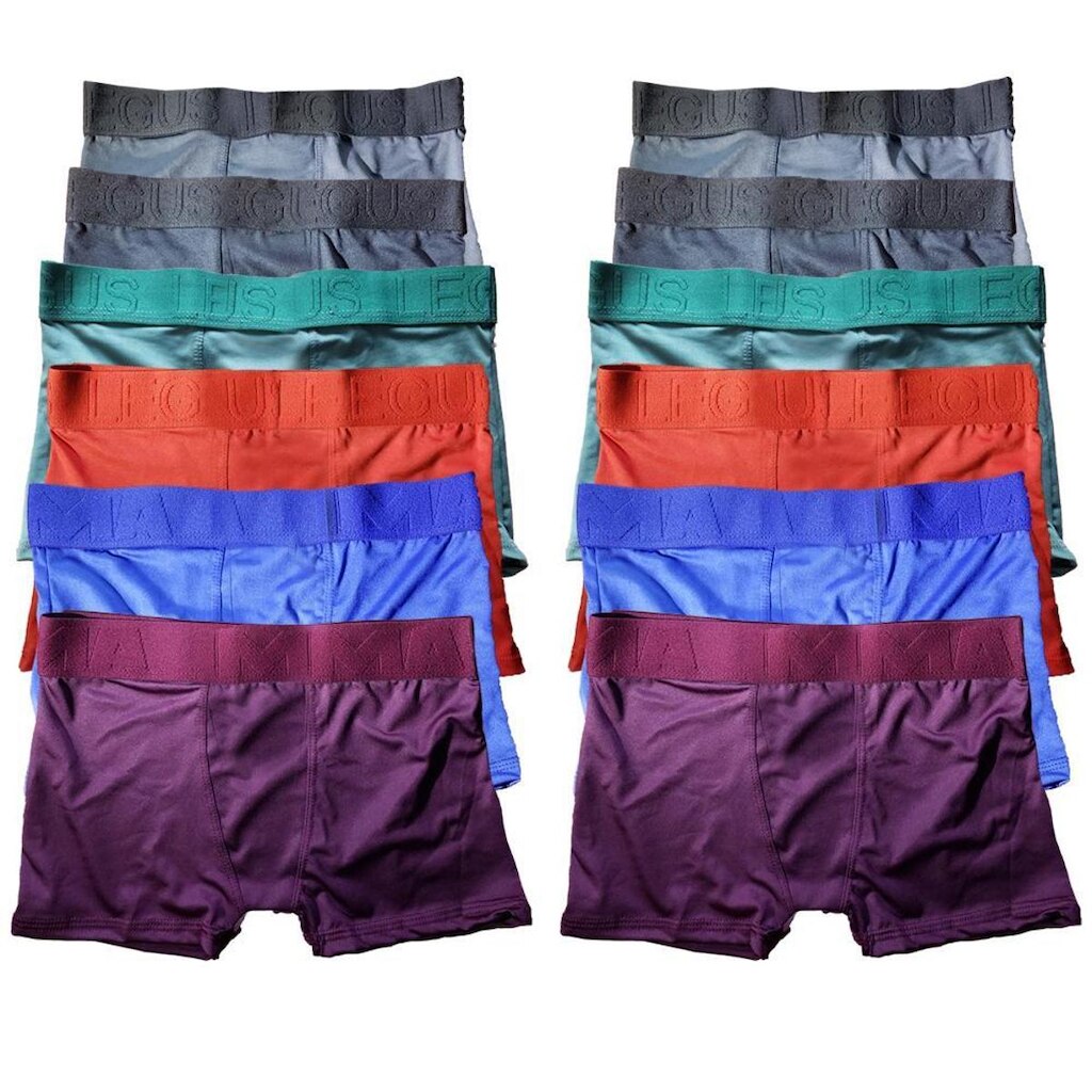 Kit 12 Cuecas Box Boxer Frimodas Microfibra Juvenil Infantil