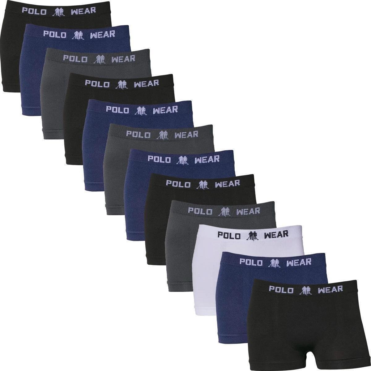 Kit 12 Cuecas Boxer Polo Wear Infantil Menino Microfibra Sem Costura Cueca Box Confortável Menor preço em Kit 12 Cuecas Boxer Polo Wear Infantil Menino Microfibra Sem Costura Cueca Box Confortável