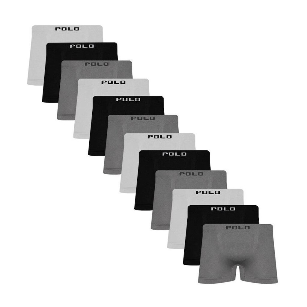Kit 12 Cuecas Polo Boxer Microfibra - QLC SPORT