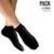 Kit 12 Pares Meia Algodão Soquete Cano Baixo Masculina Branca Preta 38-43 896 - Preto