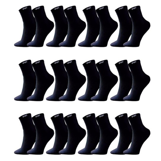 Kit 12 Pares Meias Bruck Store Cano Longo Sport Masculina - Preto Menor preço em Kit 12 Pares Meias Bruck Store Cano Longo Sport Masculina - Preto