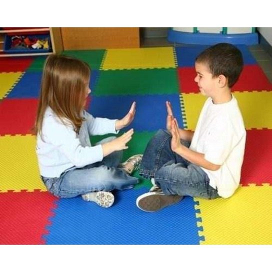 Kit 12 Placas Tatame Tapete Eva Infantil - Vermelho Menor preço em Kit 12 Placas Tatame Tapete Eva Infantil - Vermelho