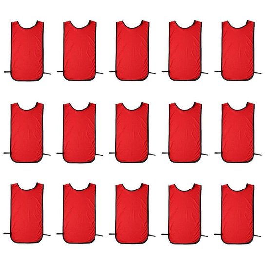 Kit 15 Coletes Esportivos PMC Futebol - Vermelho Menor preço em Kit 15 Coletes Esportivos PMC Futebol - Vermelho