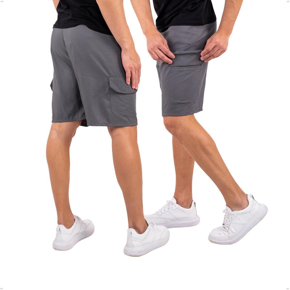 Kit 2 Bermuda Academia Short Cargo Masculino Treino Corrida - Azul Marinho - GG Menor preço em Kit 2 Bermuda Academia Short Cargo Masculino Treino Corrida - Azul Marinho - GG