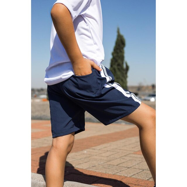 KIT 2 Bermuda Masculina Infantil Short Escolar Tactel com Elastano