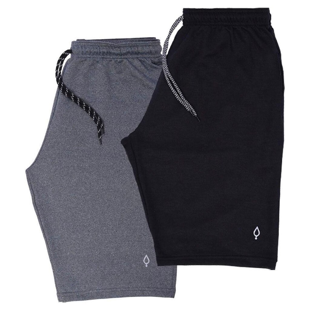 Kit 2 Bermuda Masculina Resina Short Moletinho Moletom Bermudas