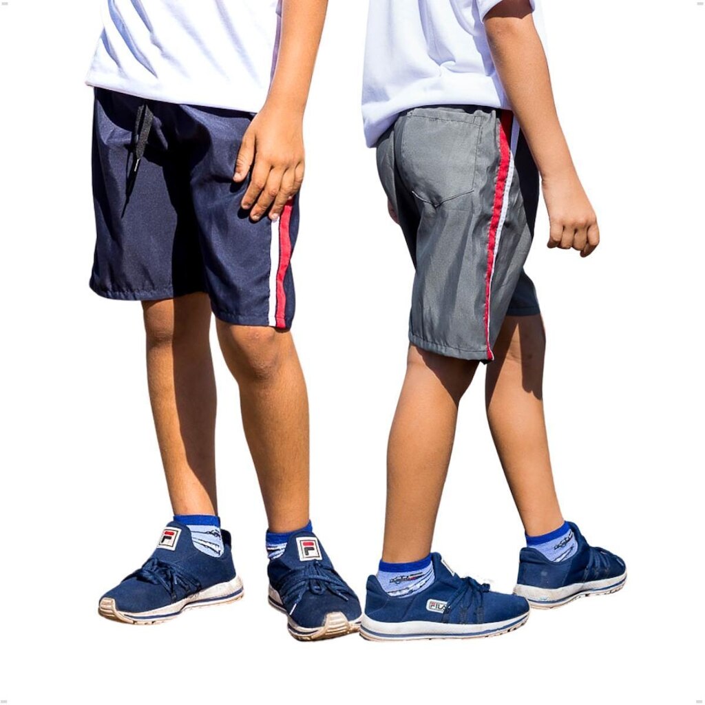 KIT 2 Bermudas Infantil Tactel Escolar Cós de Elástico 214 - 10