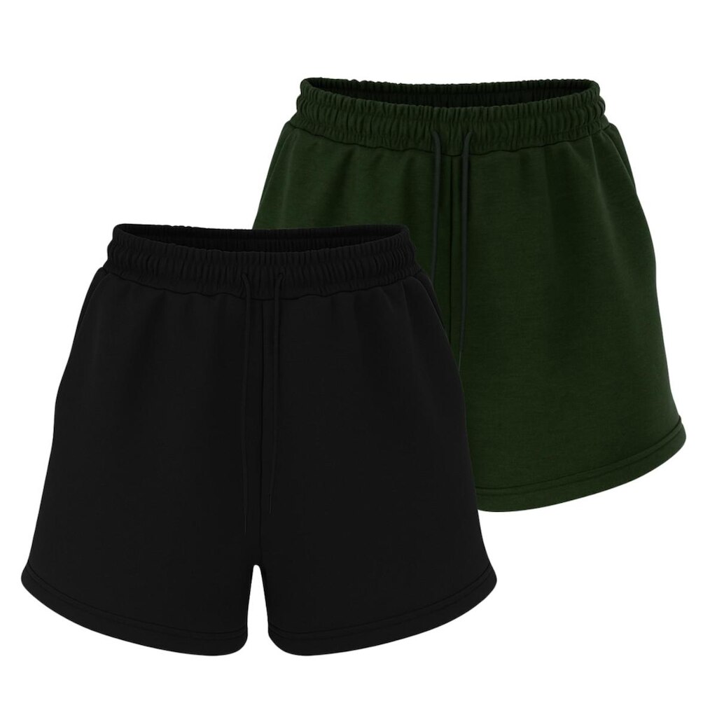 Kit 2 Bermudas Masculinas em Moletinho Casual com Bolsos Funcionais