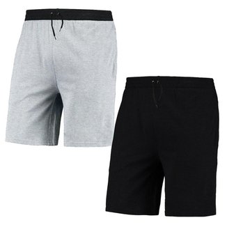 Kit 2 Bermudas Masculinas Moletom Algodão Conforto Casual