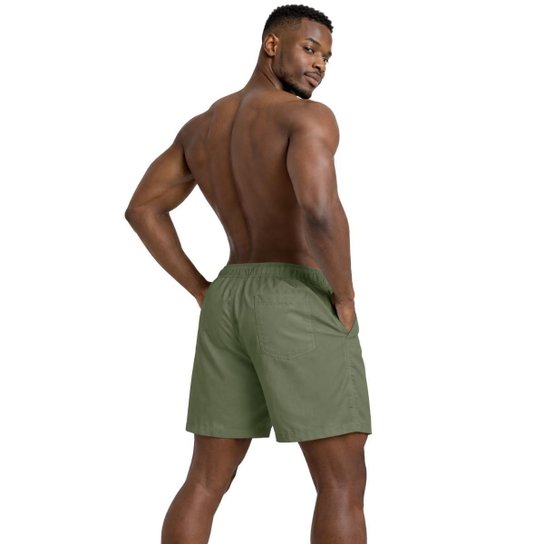 Kit 2 Bermudas Masculinas Tactel para Lazer com Bolsos e Cós Ajustável