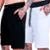 Kit 2 Bermudas Moletom Shorts Com Bolsos Básico Masculino Esportivo Treino - Preto+Branco