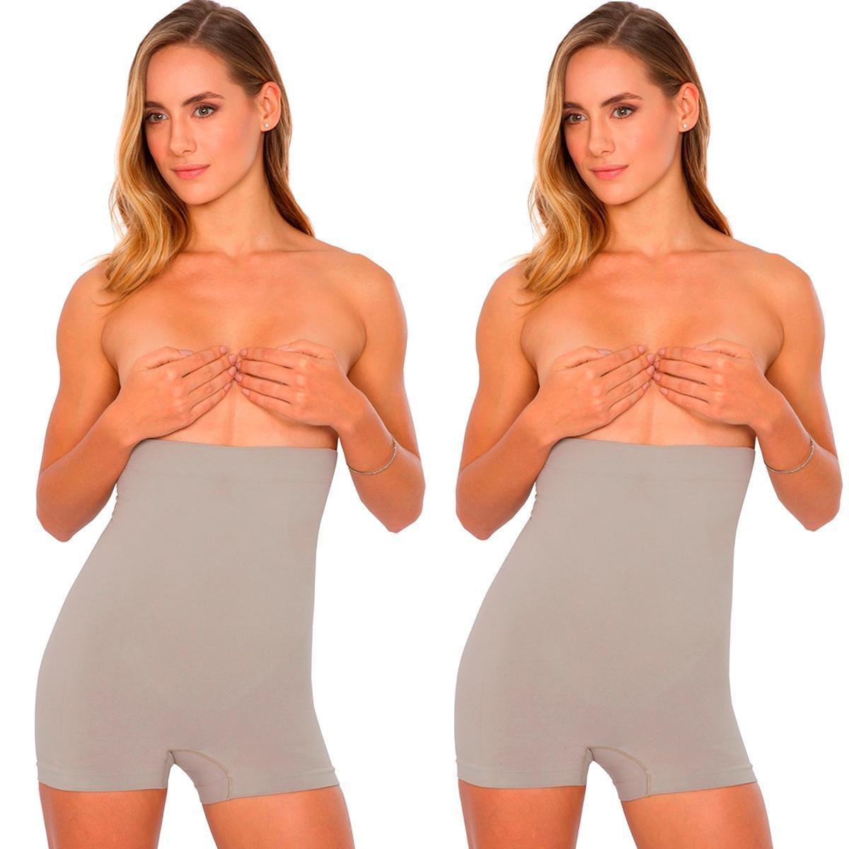 Bermuda Abdominal Plié Modeladora Cintura Alta Compressão