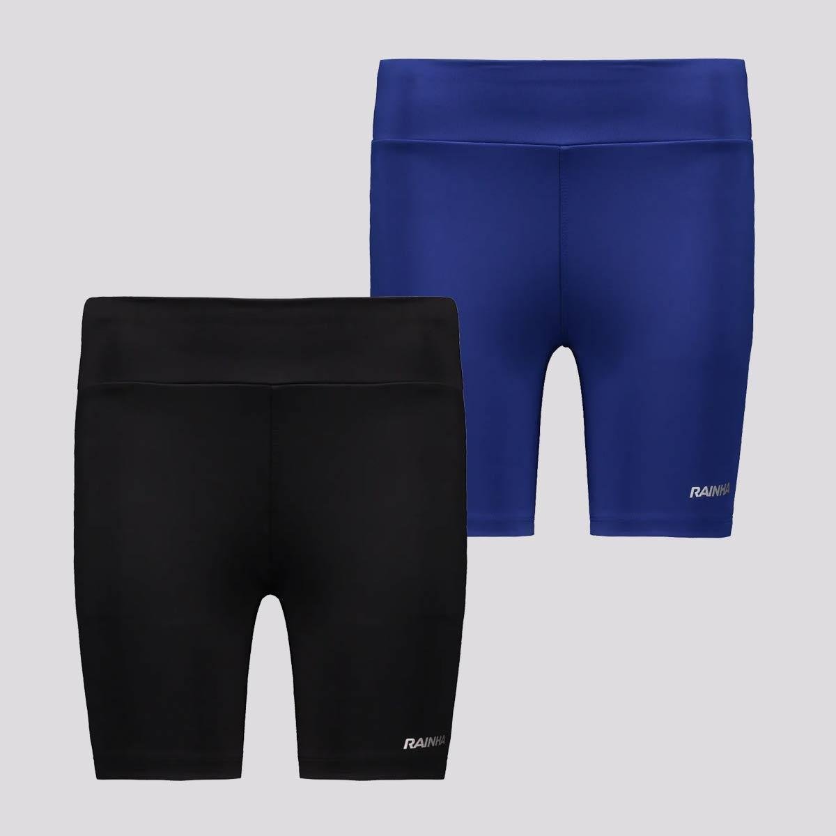 Kit 2 Bermudas Rainha Classic UV 50+ Joy Feminina Preta e Azul é ruim? Kit 2 Bermudas Rainha Classic UV 50+ Joy Feminina Preta e Azul é boa?