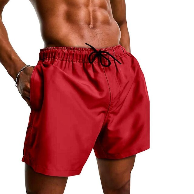 Kit 2 Bermudas Short Tactel Masculina Lisas com Bolsos e Ajuste na Cintura