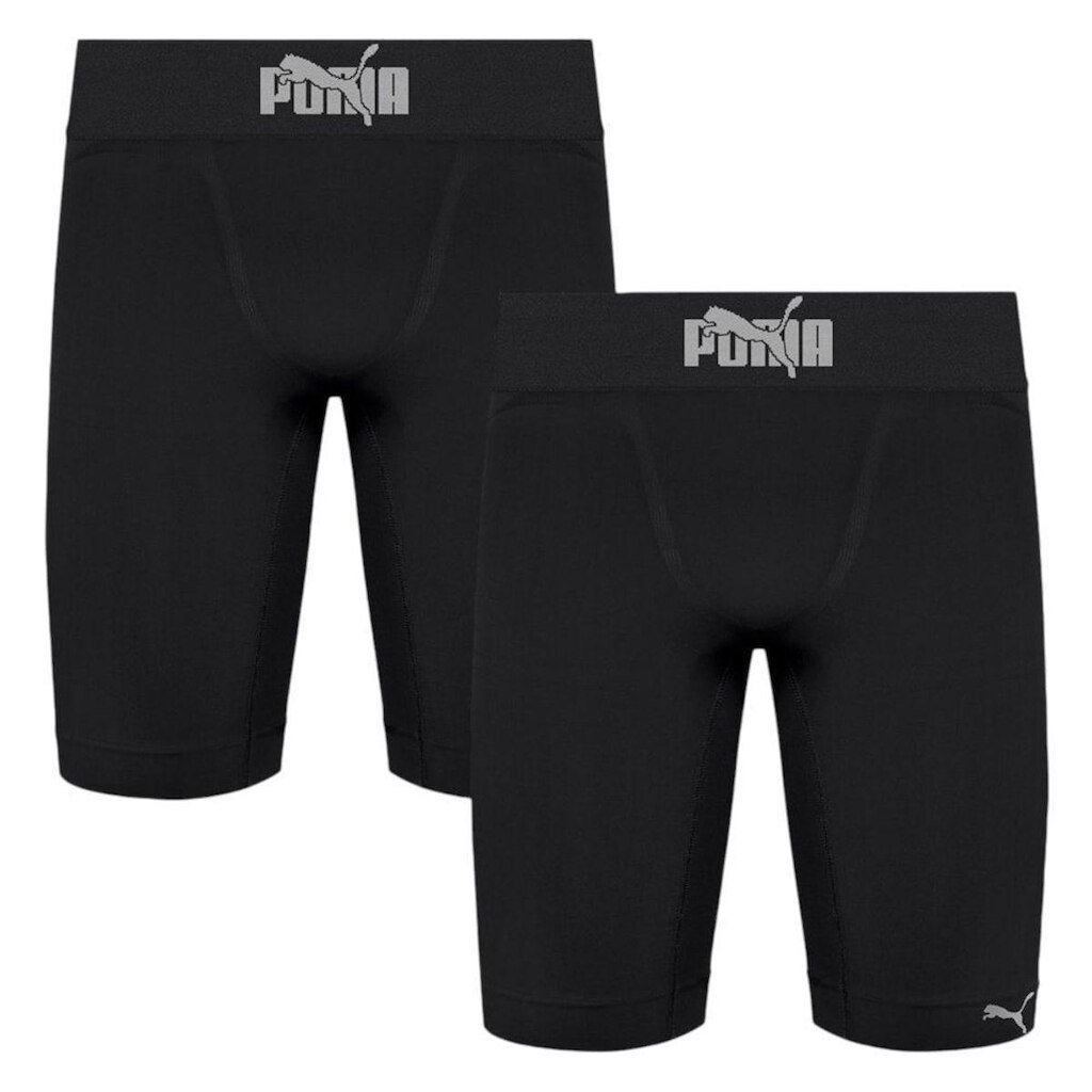 Kit 2 Bermudas Térmicas Puma Long Boxer Masculina - Preto G