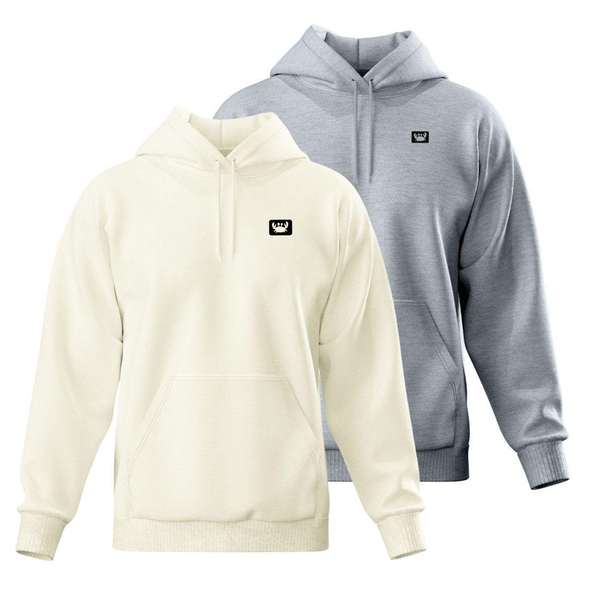 Kit 2 Blusa de Moletom Canguru com Capuz Confortável Estilo Casual Siri Menor preço em Kit 2 Blusa de Moletom Canguru com Capuz Confortável Estilo Casual Siri