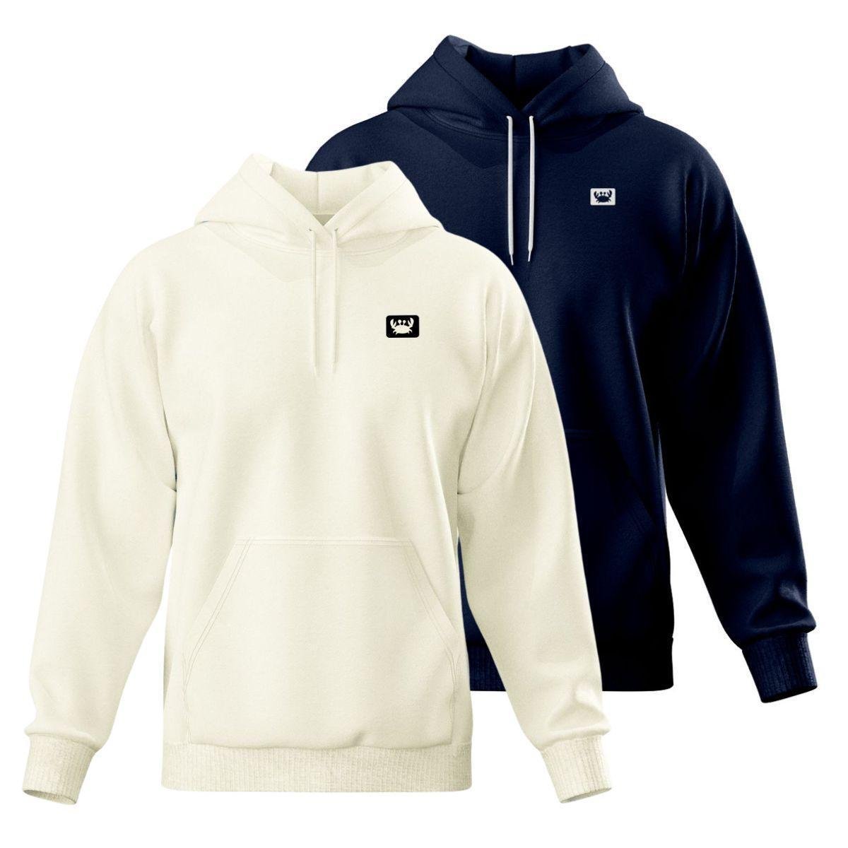 Kit 2 Blusa de Moletom Canguru com Capuz Confortável Estilo Casual Siri