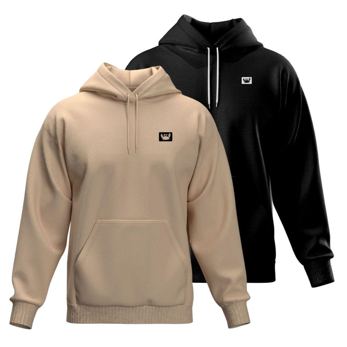 Kit 2 Blusa de Moletom Canguru com Capuz Confortável Estilo Casual Siri