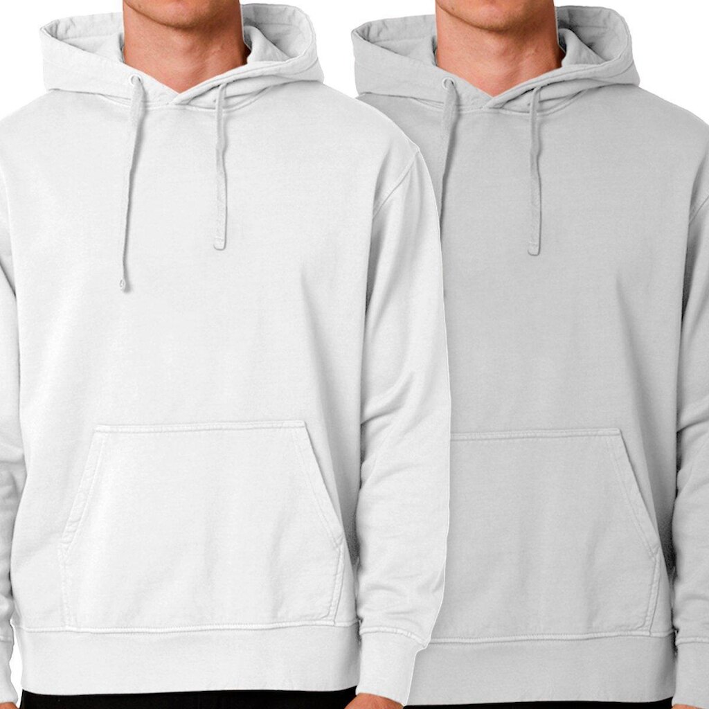 Kit 2 Blusas Moletom Masculino Canguru Com Capuz  Liso Sem Estampa Liso