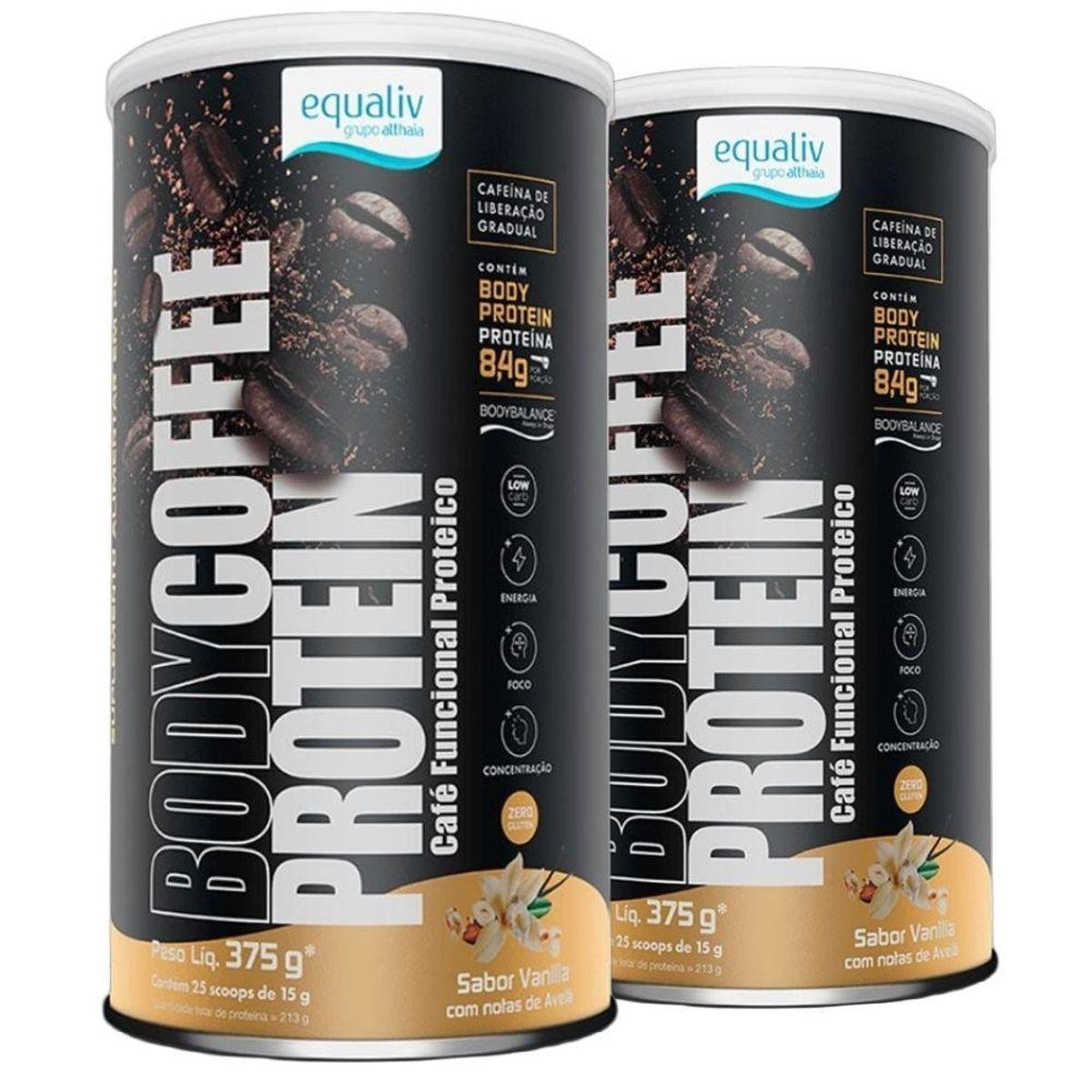 Kit 2 Body Coffee Protein Vanilla 375g - Equaliv