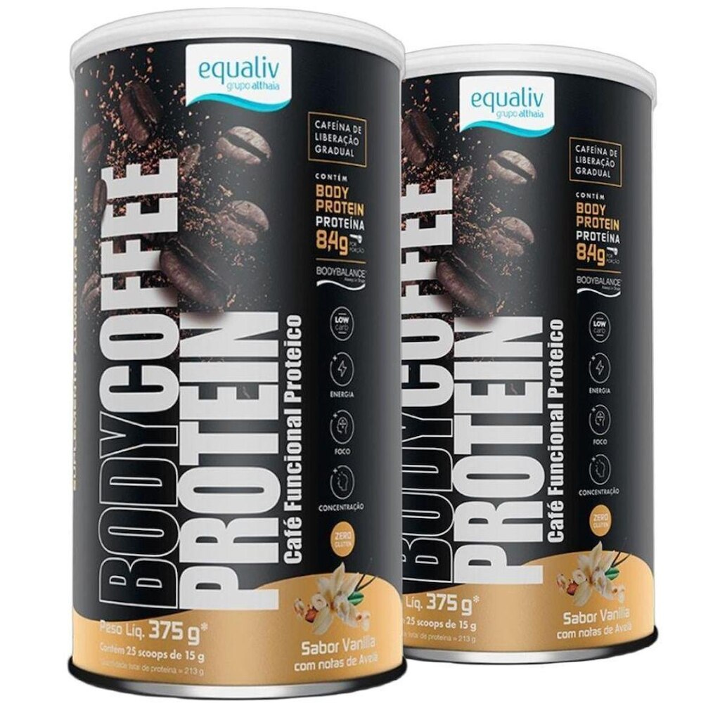Kit 2 Body Coffee Protein Vanilla 375g - Equaliv