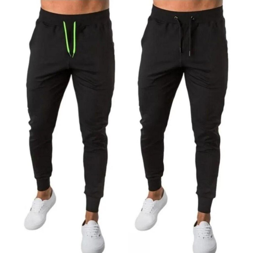 Kit 2 Calça Hyve De Moletom Flanelada Modelo Jogger Masculina