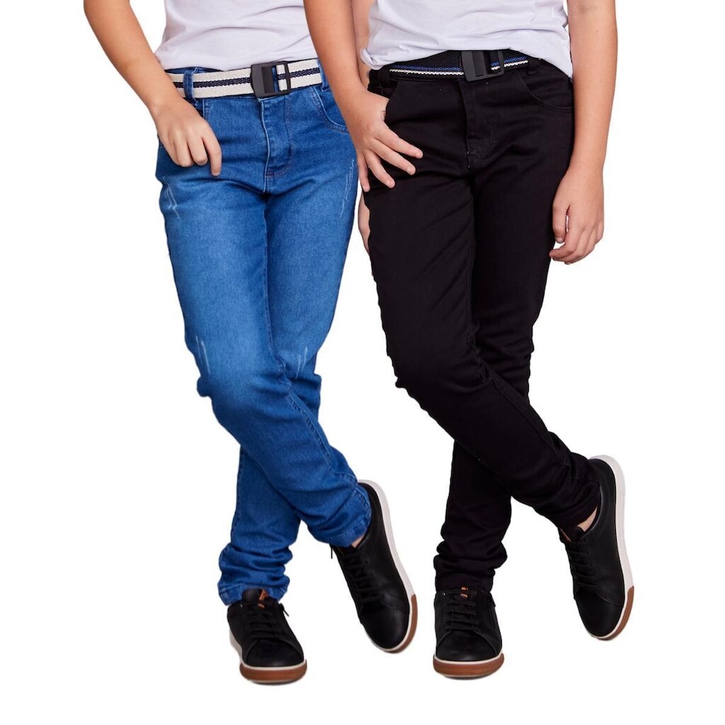 Kit 2 Calça Infantil Skinny Menino