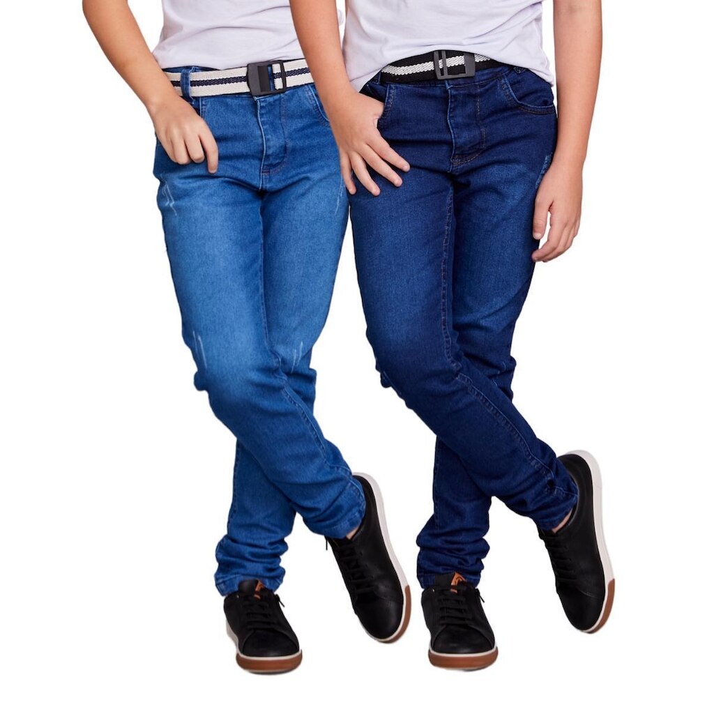 Kit 2 Calça Infantil Skinny Menino