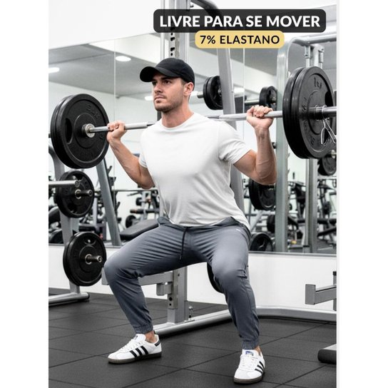 Kit 2 Calça Jogger Tactel Premium com Elastano Corta Vento