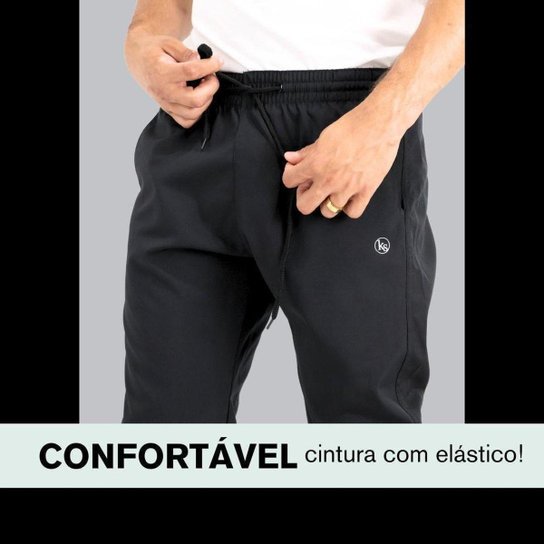 Kit 2 Calça Jogger Tactel Premium com Elastano Corta Vento