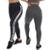 Kit 2 Calça Legging Cintura Alta Cós Duplo Lisa Elástico Lateral Feminina - Preto