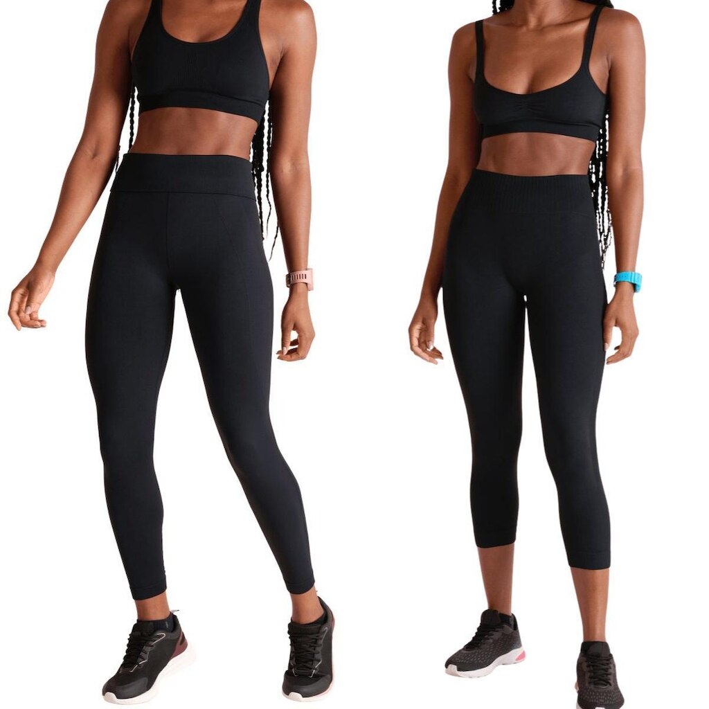Kit 2 Calça Legging Leg Cintura Alta Lupo Capri Strong II