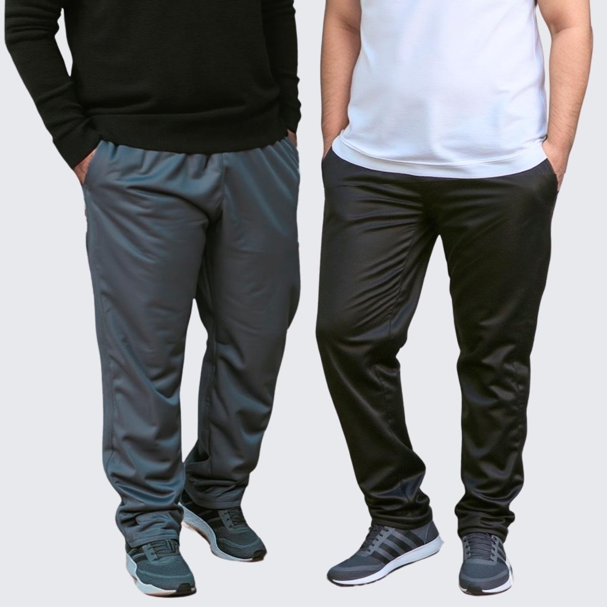 Kit 2 Calça Treino Plus Size Masculina Esporte Academia Menor preço em Kit 2 Calça Treino Plus Size Masculina Esporte Academia