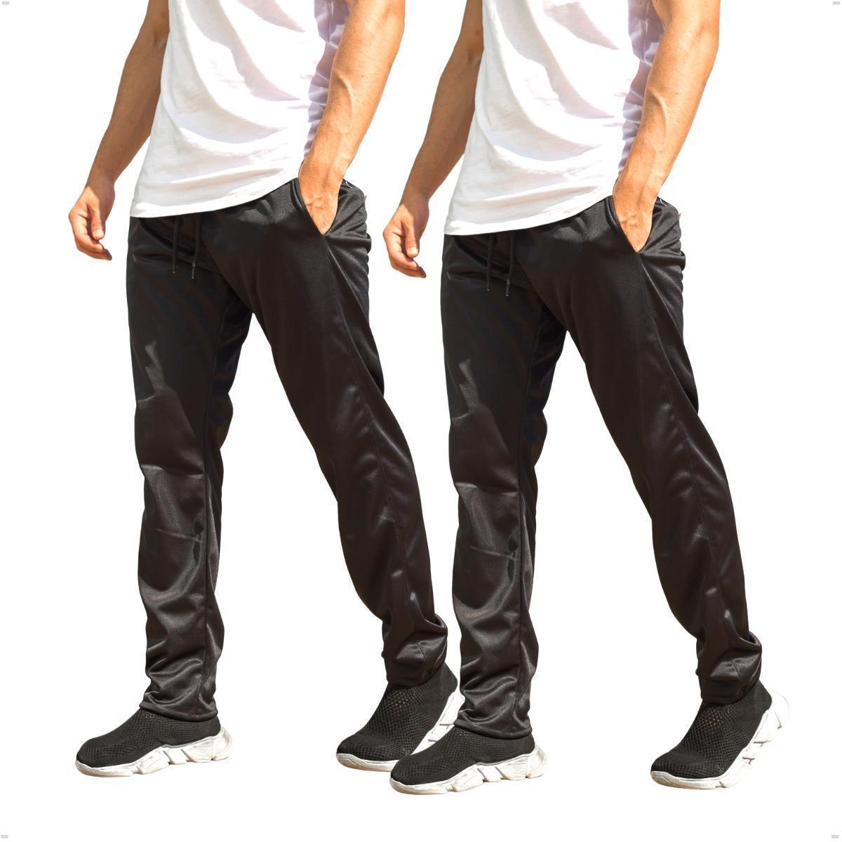 KIT 2 Calças Masculina Esporte Skinny Treino Academia Helanca Menor preço em KIT 2 Calças Masculina Esporte Skinny Treino Academia Helanca