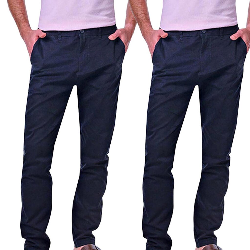 Kit 2 Calças Masculinas Chino