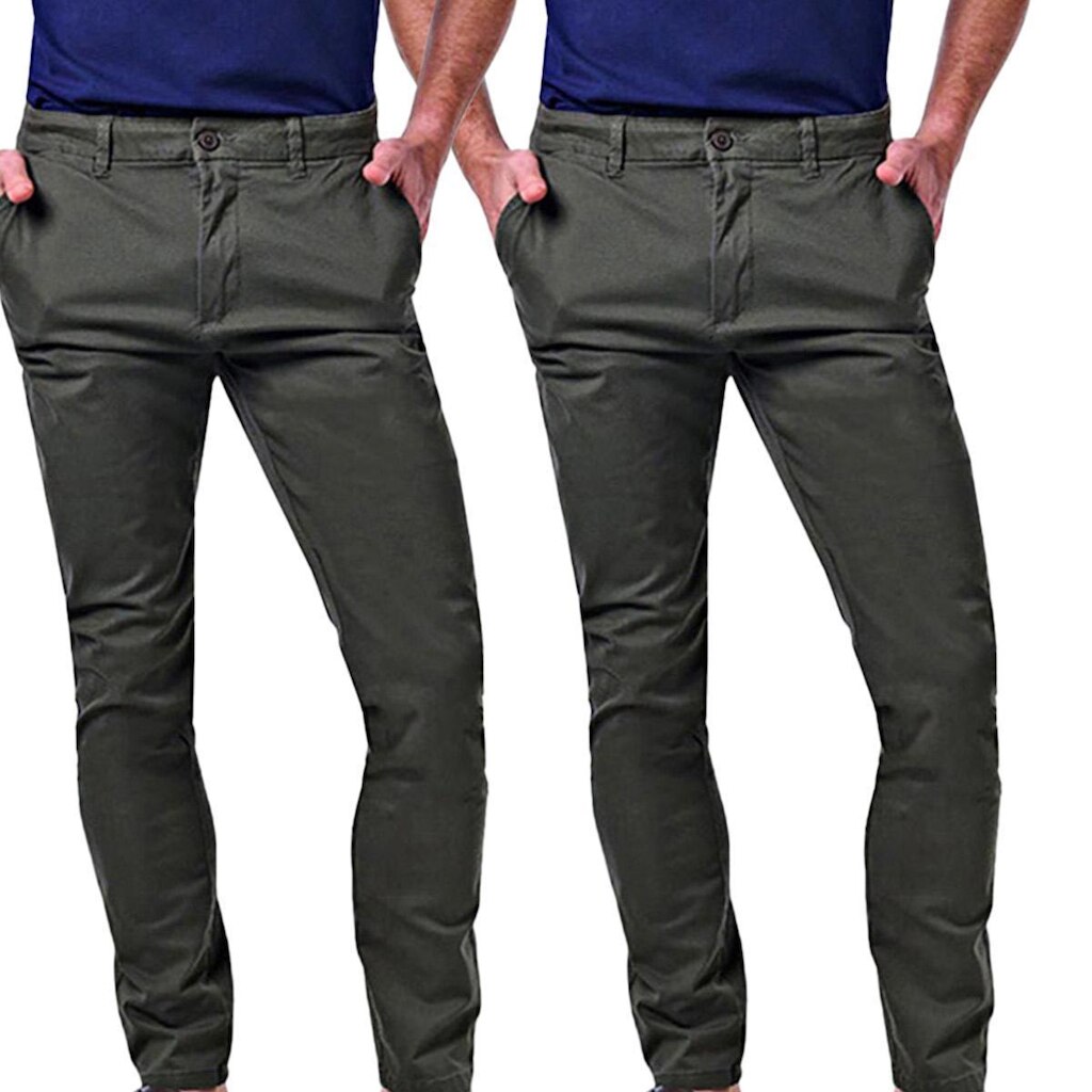 Kit 2 Calças Masculinas Chino