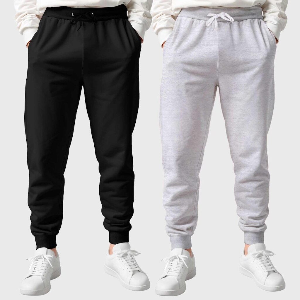 Kit 2 Calças Masculinas Moletom Flanelada Slim Benellys