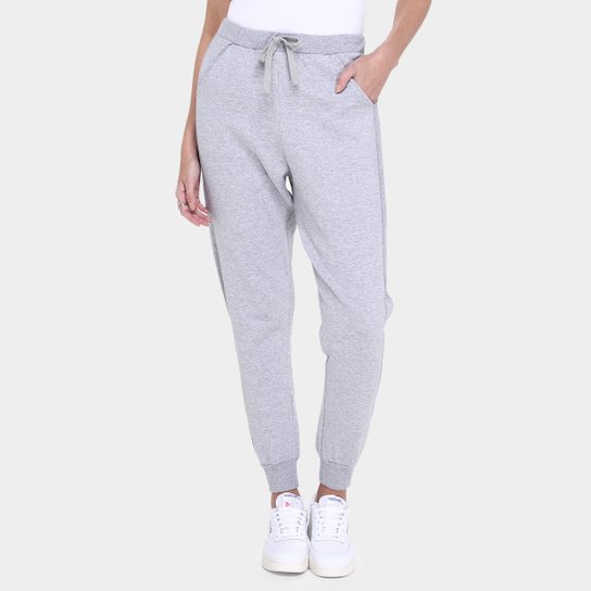 Kit 2 Calças Moletom Básicos Jogger Feminino - Preto+Cinza é ruim? Kit 2 Calças Moletom Básicos Jogger Feminino - Preto+Cinza é boa?