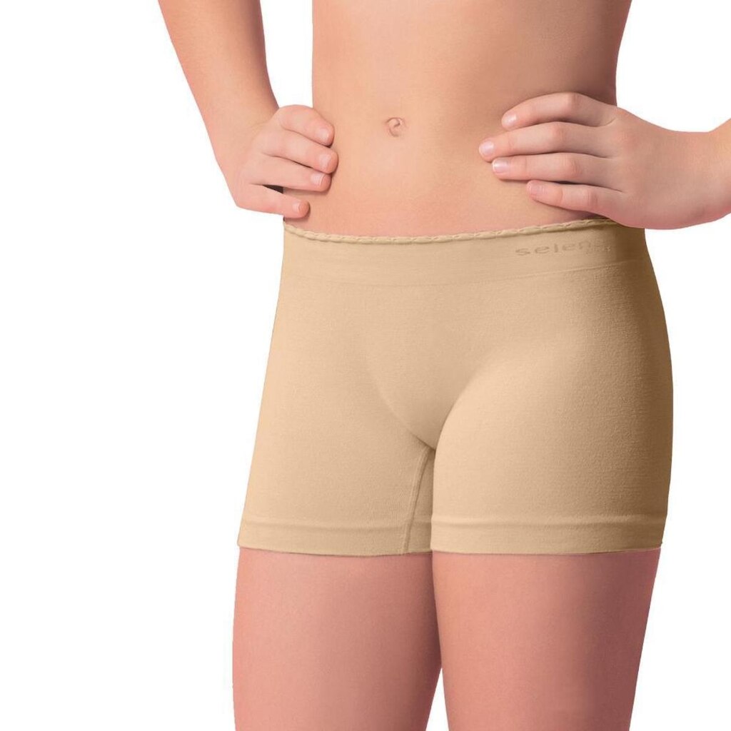 Kit 2 Calcinhas Boxer Sem Costura Infantil Selene Feminina