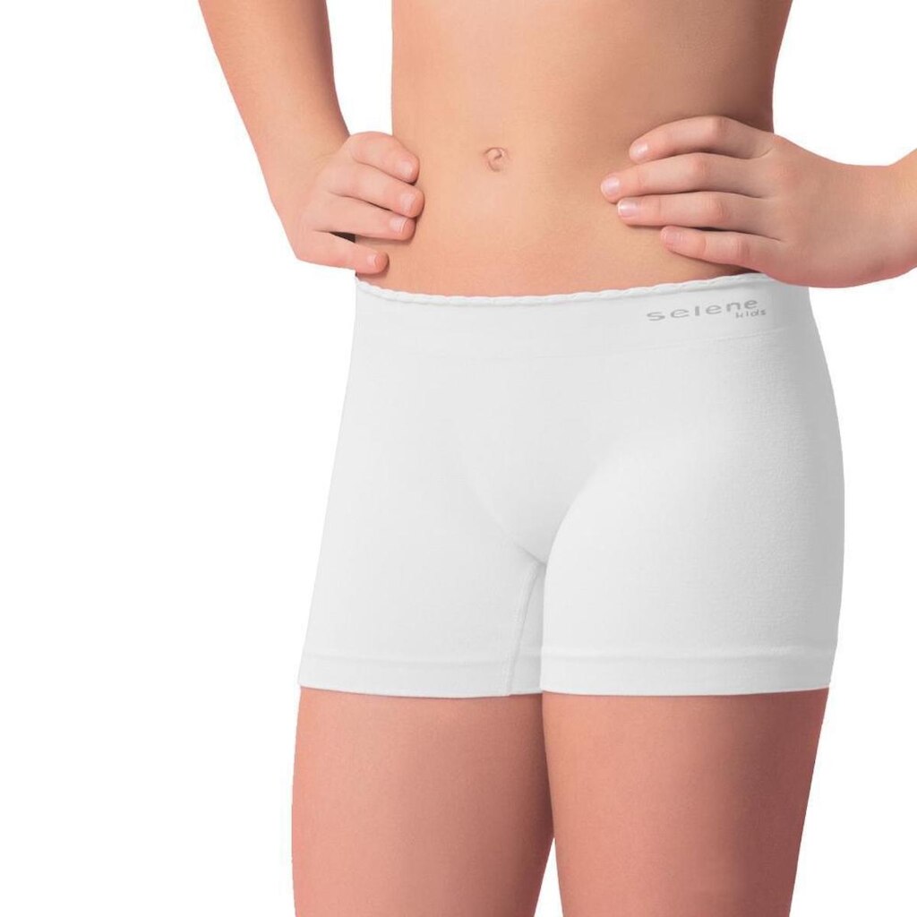 Kit 2 Calcinhas Boxer Sem Costura Infantil Selene Feminina