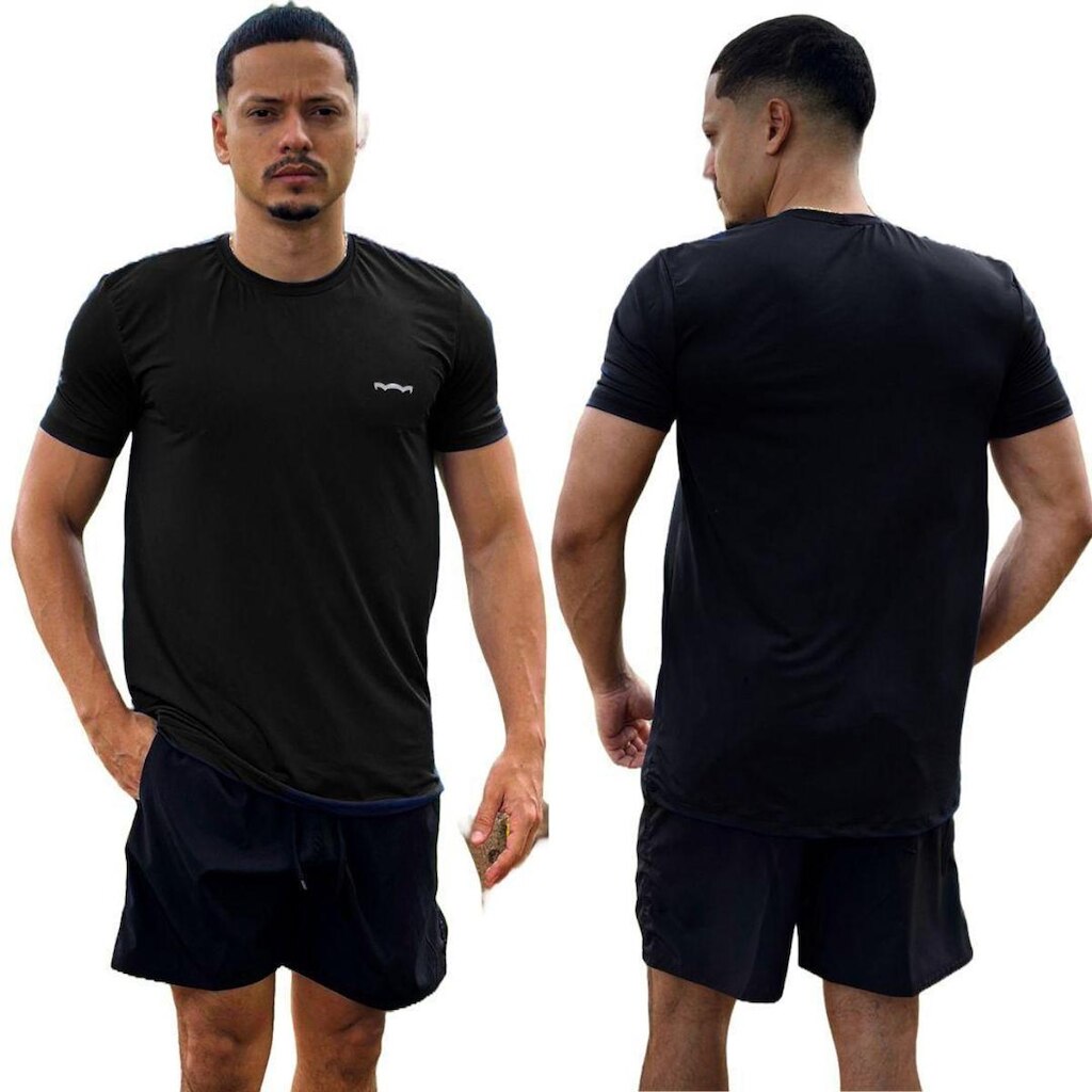 Kit 2 Camisa Masculina Esportiva Academia Treino Dia a Dia
