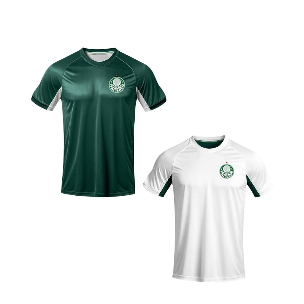 KIT 2 Camisa Palmeiras Player II 1914 Verde e Branca