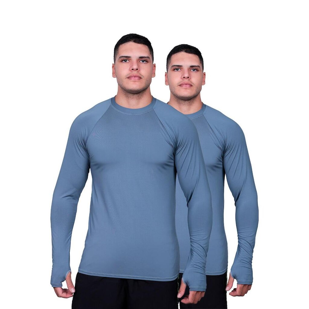 Kit 2 Camisa Proteção Uv Térmica Solar Segunda Pele Dry