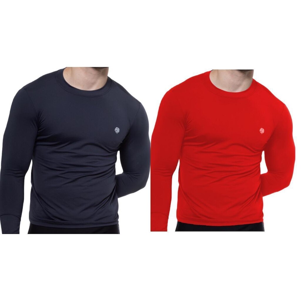 Kit 2 Camisa Térmica Masculina Uv 50+ Segunda Pele Proteção Solar
